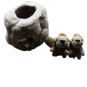Outward Hound‎ Hide-A-Squirrel Puzzle Plush Toys Dogs 7”